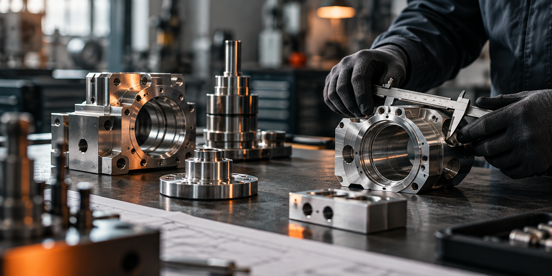 Vermessung präzise gefertigter Metallbauteile